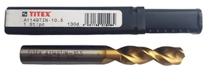 A1149 TIN UFL 10,5 mm stub DRILL BIT 2 flauti HSS-E WALTER TITEX A1149TIN10,5 - Foto 1 di 6