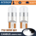 Premium LED Upgrade 501 Side light Number Plate Push In Car Bulb Capless 12V 2x