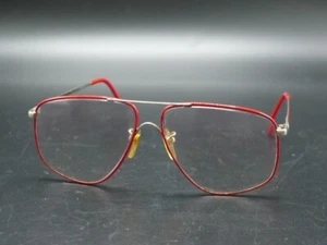 Vintage Pierre Cardin Eyeglasses Frame "Jessie"Japan 312 60-18-135 Gold/Red - Picture 1 of 5