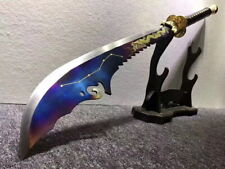 Blue Manganese Steel Sword “关公刀”Chinese KUNG FU Da Dao Broadsword outdoor Battle
