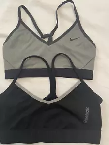 Nike Reebok Women's Light Support Sports Bra XS xs extra small lot of 2 - Picture 1 of 2