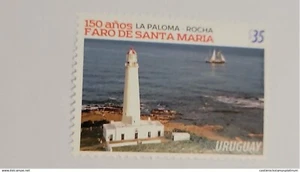 RO) 2024 URUGUAY, KULTURERBE, KAP SANTA MARIA LEUCHTTURM - LA PALOMA - R - Bild 1 von 1
