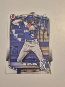 2025 Bowman Base Prospects Asbel Gonzalez Kansas City Royals #BP-4 - Foto 1 di 2