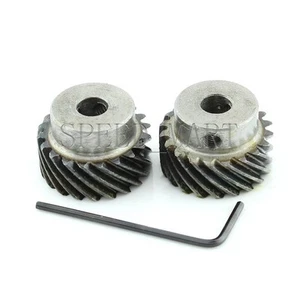 2x 1M-20T Metal Espiral Bisellado Rueda Motor Engranaje Grande Torque 90° Engranaje 8mm Bore - Imagen 1 de 6