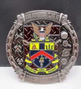 Moneda Desafío Snipes Departamento de Ingeniería USS America LHA-6 Marina de los Estados Unidos - Imagen 1 de 4
