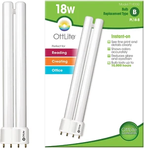 Ottlite 18W Replacement Tube Light Bulb - Compact Fluorescent Light Bulbs Replac - Picture 1 of 6