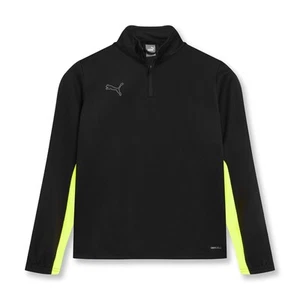 Puma Kids Finesse Sports Training Fitness Gym Performance Quarter Zip Drill Top - Picture 1 of 8