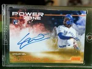 2019 TOPPS STADIUM CLUB VLADIMIR GUERRERO JR. (RC) POWER ZONE AUTO ORANGE #/5 SP - Picture 1 of 6