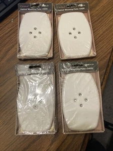 4 Stück ~ Lenape Karussell Fastick Montageplatte 0499 Keramik Porzellan weiß - Bild 1 von 3