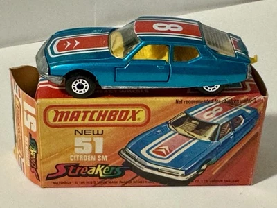 1972 Lesney Matchbox No. 51 Citroen s.m. Complete Original Box - Image 1 of 4