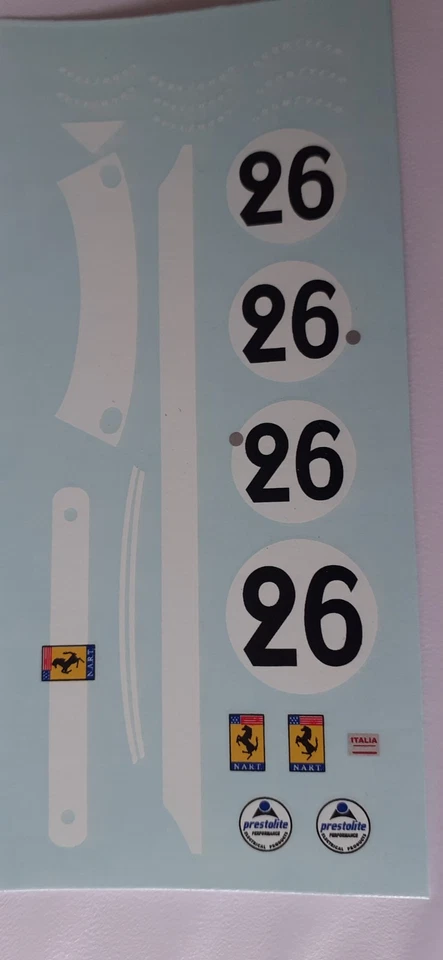decals decalcomanie deco 1/32  ferrari f250  lm le mans 1964 - Photo 1/1