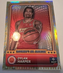 2024 Dylan Harper Topps Chrome McDonalds All American Logo Refractor - Picture 1 of 2