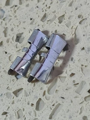 Seiko Aço Inoxidável End Link Y042 Pulseira Vintage Link Curvo 19mm - Imagem 1 de 4