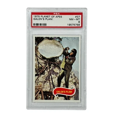 1975 Topps Planet of the Apes Galen's Plan! #37 PSA 8 - Image 1 of 2
