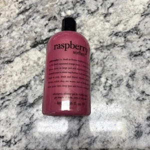 Philosophy Gel Doccia Sorbetto Lampone, Bagno a Bolle, Shampoo 16 oz Nuovo Sigillato - Foto 1 di 2