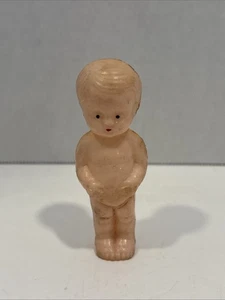 "Muñeco bebé vintage de celuloide de plástico duro de mediados de siglo ~3,5""" - Imagen 1 de 6