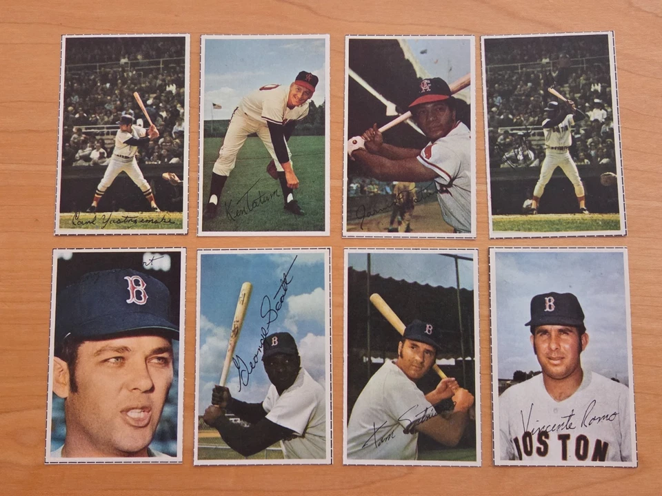 1971 Dell сегодняшняя команда набор Boston Red Sox 24 игрока марки 8 великих * WSC * - Изображение 1 из 4