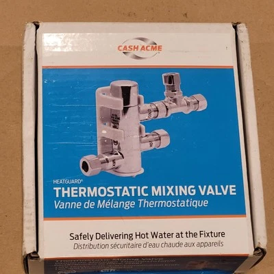 Cash Acme Heatguard HL135 Series Thermostatic Mixing Valve 3/8" Comp 25687 New