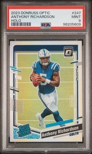 2023 Panini Donruss Optic #247 Anthony Richardson Holo Rookie PSA 9 MINT - Picture 1 of 2