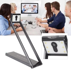2 In 1 Document Camera Webcam Visualizer 13MP 4K USB Foldable Doc Camera Wit NEW - Afbeelding 1 van 12