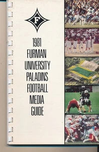 1981 FURMAN UNIVERSITY PALADINS FOOTBALL MEDIA GUIDE (FAIR/GOOD COND) - Picture 1 of 2