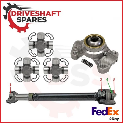 3 x U-Joints + CV Socket for Jeep Wrangler TJ & Cherokee XJ 211355X + 5-153X - Image 1 of 4