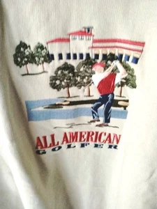 Sudadera de golf vintage M&C Sport para hombre XXL bordada pulóver sudadera doble - Imagen 1 de 5