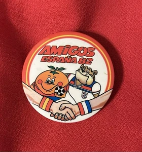 Spanien 1982 Fußball WM Pinback Maskottchen - Bild 1 von 2