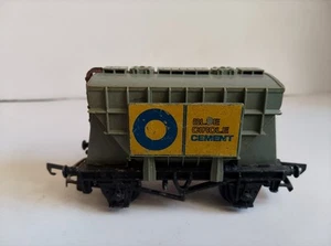G&R WRENN OO W5016 BR Blue Circle Yellow Panel Grey PRESFLO Cement Wagon - Picture 1 of 6