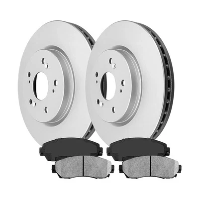 Front Brake Rotors & Ceramic Pads Kit for Honda CR-V 2007-2011 5 Lug - Imagem 1 de 4