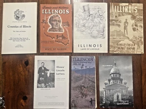 Vintage Lot 7 Illinois Reise & Geschichte Pamphl - Abraham Lincoln & mehr! - Bild 1 von 24