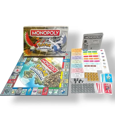 Monopoly Pokemon Johto Edition  Board Game (missing One Tittle Card) - Image 1 of 4