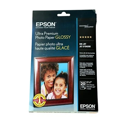 Epson Ultra Premium Photo Paper Glossy 5x7 Inches 20 Sheets S041945 Sealed - Image 1 of 2