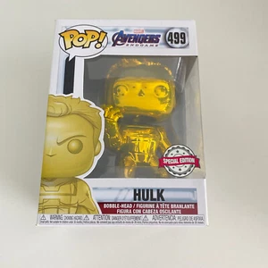 Marvel Avengers Endgame - Hulk (Yellow Chrome) Pop! Vinyl #499 - Picture 1 of 6