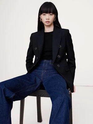 Blazer Capitán Banana Republic Nuevo con Etiquetas - Talla 12 Negro #539480 Foto 1 de 4