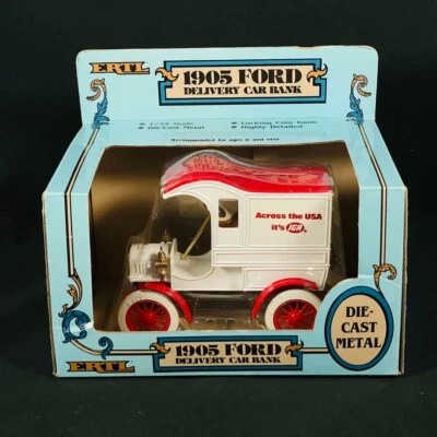 1986 ERTL 1905 Ford Delivery Car Bank Across the USA 1/25 Diecast NEW - Image 1 of 4