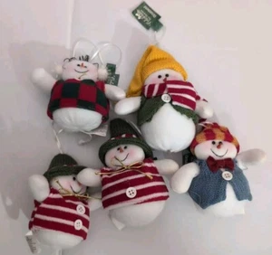 Vintage Felt Snowman Ornaments, Santas Best,4' Tall - Picture 1 of 8