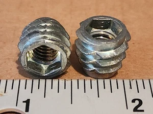 E-Z LOK  Threaded Insert Zinc Hex-Flush 5/16-18 M8-1.25 Internal Threads - Picture 1 of 5