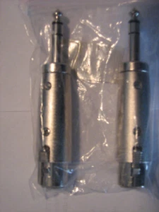Audio Mikrofon Adapter XLR Kupplung Buchse Weiblich auf Klinke Stecker - Bild 1 von 7