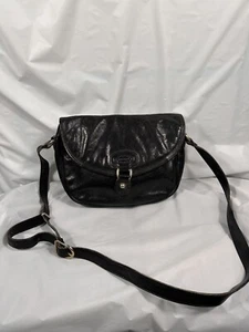 OROTON Messenger Bag Crossbody Vintage Tan Leather Shoulder Australian Made Logo - Picture 1 of 17