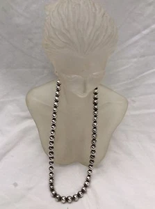 Atemberaubender Vintage Art Deco Sterling Silber 925 Perlen Halskette - Bild 1 von 7