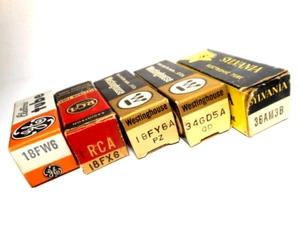 Radio Tubes RCA NOS Set 18FW6 18FX6 18FY6 34GD5 36AM3B 100 mA "Admiral" Line-Up - Picture 1 of 1