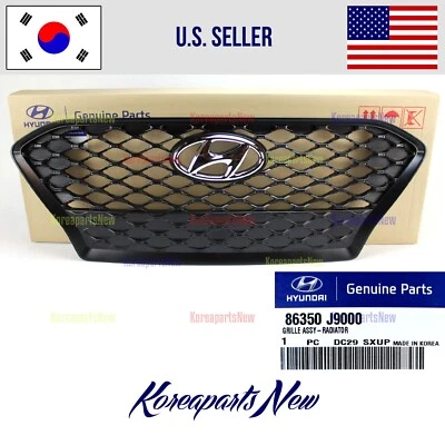 Grille Front Bumper BLACK 86350J9000 ⭐GENUINE⭐ Hyundai Kona 2018-2021 - Image 1 of 3