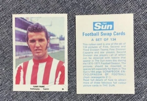 The Sun Fußball Tauschkarten 1970-71 Terry Paine, Southampton - Bild 1 von 1