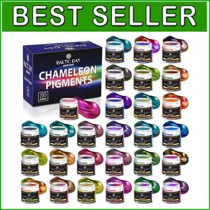 28 Chromatic Mica Powders - Luminous Colors for Art, Epoxy & Craft Projects - Picture 1 of 11