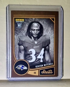 Keaton Mitchell 2023 Panini NFL Studio Rookies #15 Rookie Card 1/370 - Bild 1 von 2