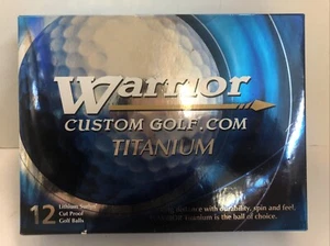 WARRIOR Custom Golf Balls Titanium 4 Packs 12 Golf Balls - Picture 1 of 3