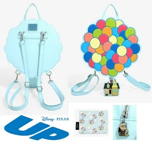 Loungefly Disney Pixar UP Carl Balloon House Mini Backpack Bag & Card Holder NEW - Picture 1 of 8