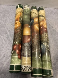Bundle of 4 Sunworthy Coordinated Borders Item 122205 Fruit Pears, Apple, Cherry - Picture 1 of 4