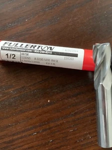 Fullerton 1/2" NUOVO Fresa terminale in metallo duro massiccio 1/2" x 1,0" x 3,0" 4fl RH SE - Foto 1 di 6